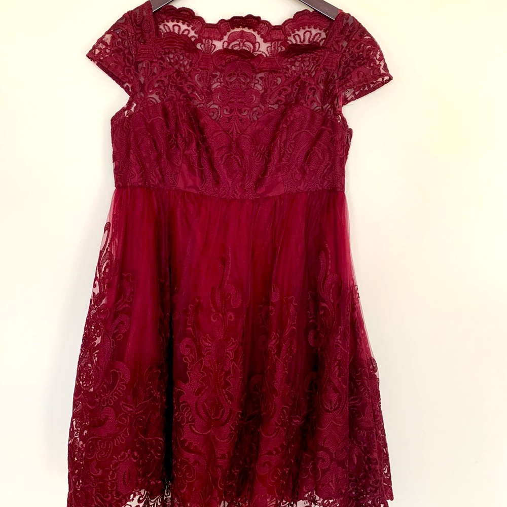 Chi Chi London Maternity Lace Midi Dress